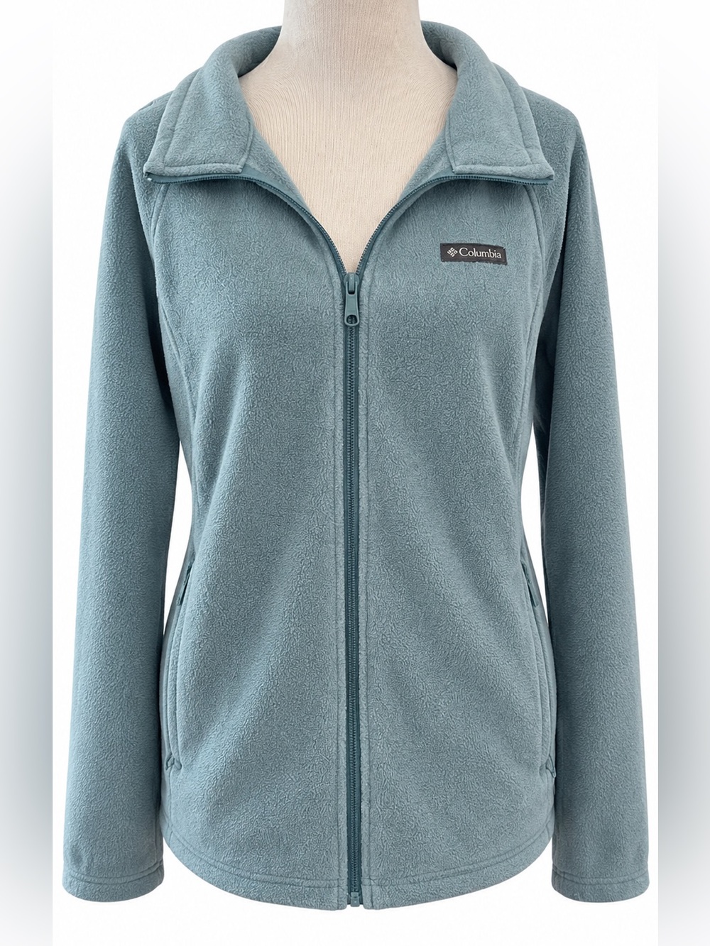 Columbia Women's Slate Blue Full-Zip Teddy Fleece Jacket